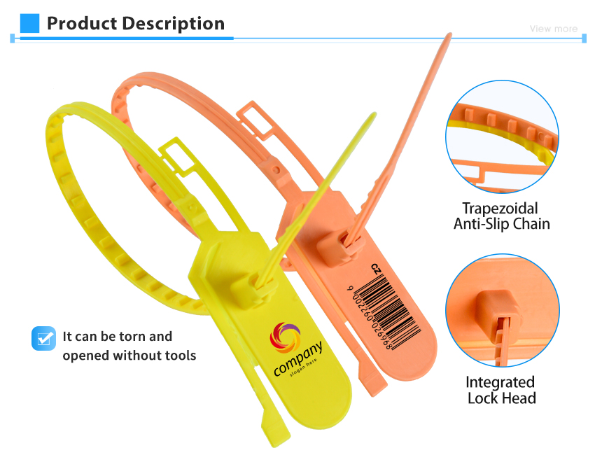 Barcode Strap Container Plastic Security Seals HYPS-C05