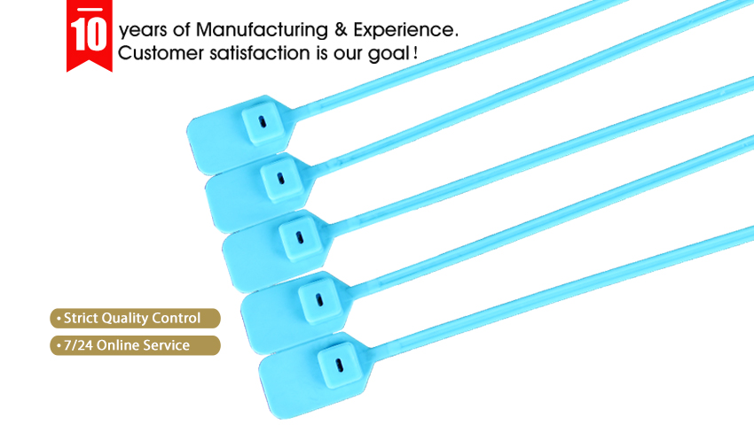 Tamper Evident Seal Plastic Security Disposable Security Plastic Seals with logo HYPS-D01
