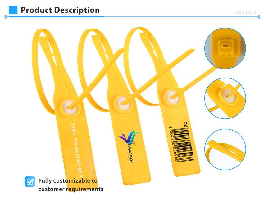 Disposable Tamper Proof Security Container Seal Plastic Seal HYPS-D03