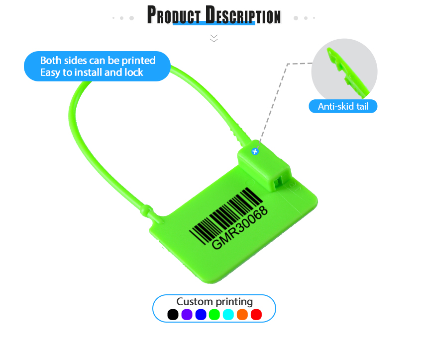 Disposable Plastic Padlock Security Seals for Crash Carts HYPD-006