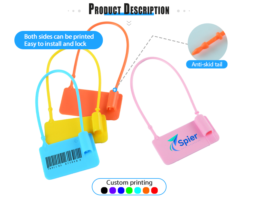 Single Use Plastic Padlock Seal with Serial Numbers HYPD-007