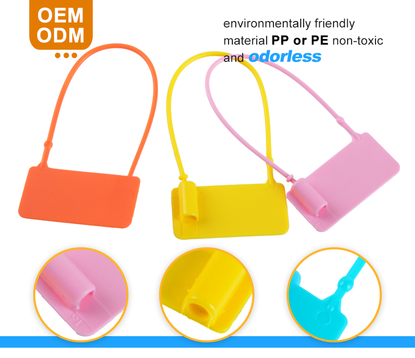 Single Use Plastic Padlock Seal with Serial Numbers HYPD-007