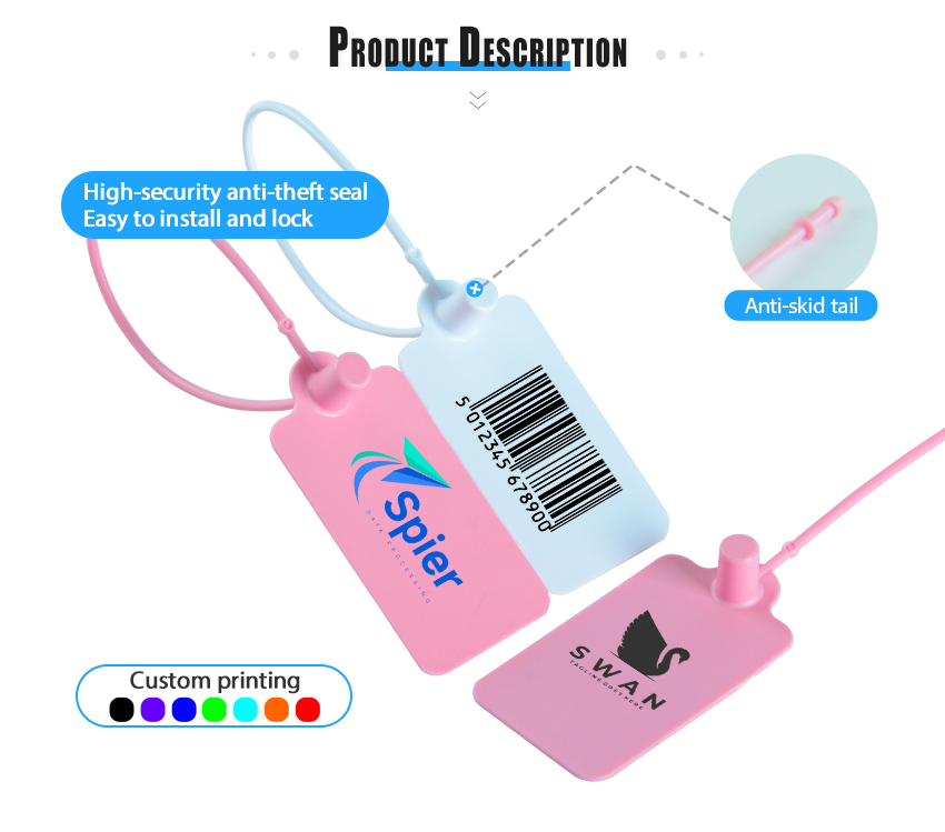 Luggage Padlock Seal Disposable Padlock Seal Electric Box Padlock Seal HYPD-015