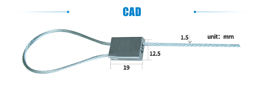 Hexagon cable seal adjustable length cable seal lock HYCS-C02