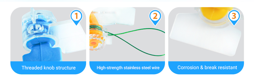 Pull Tight Twist Lead Wire Electric Gas Water Plastic Security Meter Seal HYMS-004
