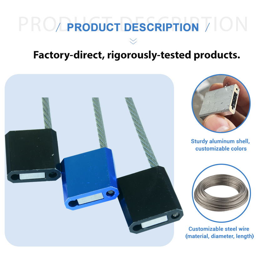 Pull tight cable seal for cargo container HYCS-D05